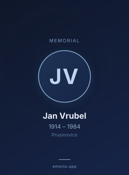 Memorial portrait of Jan Vrubel