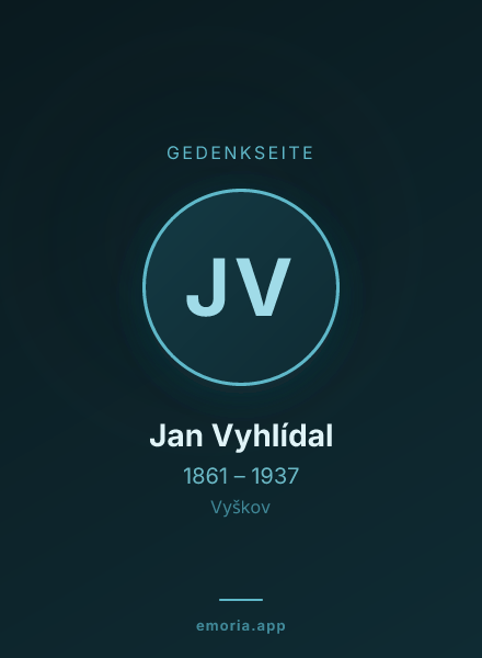 Gedenkportrait von Jan Vyhlídal
