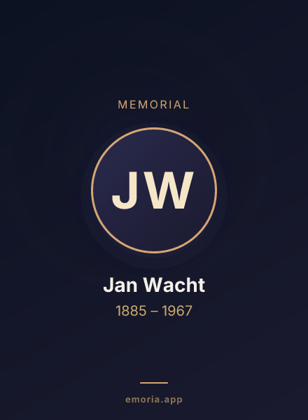 Memorial portrait of Jan Wacht
