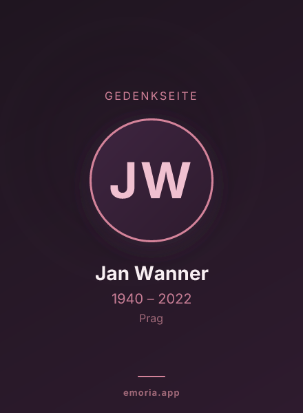 Gedenkportrait von Jan Wanner