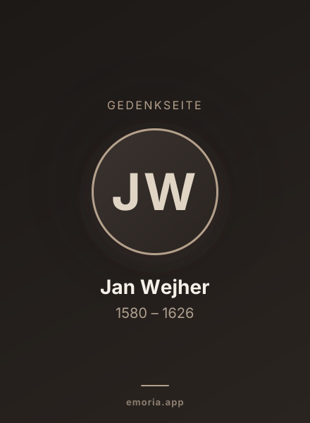 Gedenkportrait von Jan Wejher