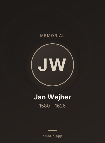 Memorial portrait of Jan Wejher