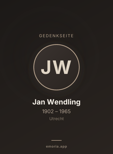 Gedenkportrait von Jan Wendling