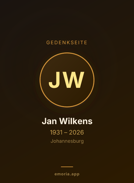 Gedenkportrait von Jan Wilkens