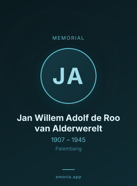 Memorial portrait of Jan Willem Adolf de Roo van Alderwerelt