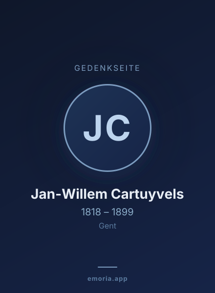 Gedenkportrait von Jan-Willem Cartuyvels