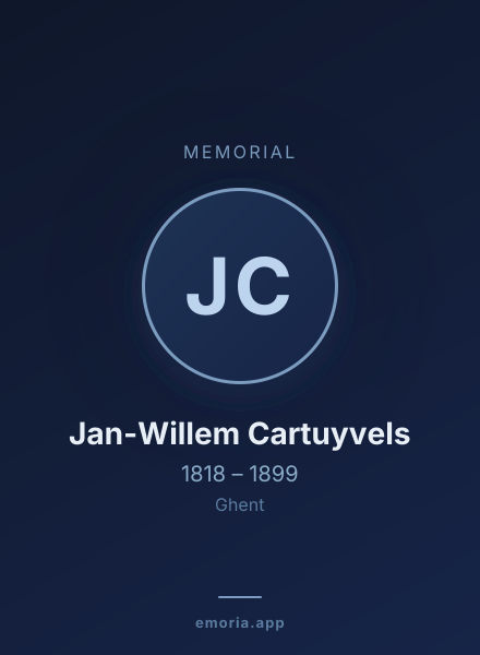 Memorial portrait of Jan-Willem Cartuyvels