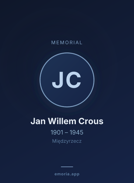 Memorial portrait of Jan Willem Crous