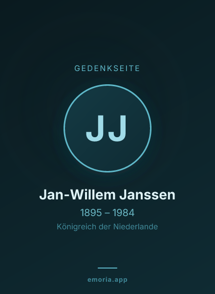 Gedenkportrait von Jan-Willem Janssen