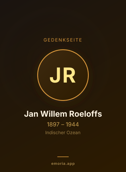 Gedenkportrait von Jan Willem Roeloffs