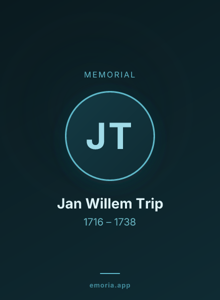 Memorial portrait of Jan Willem Trip