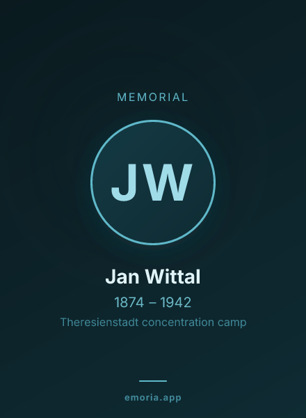 Memorial portrait of Jan Wittal