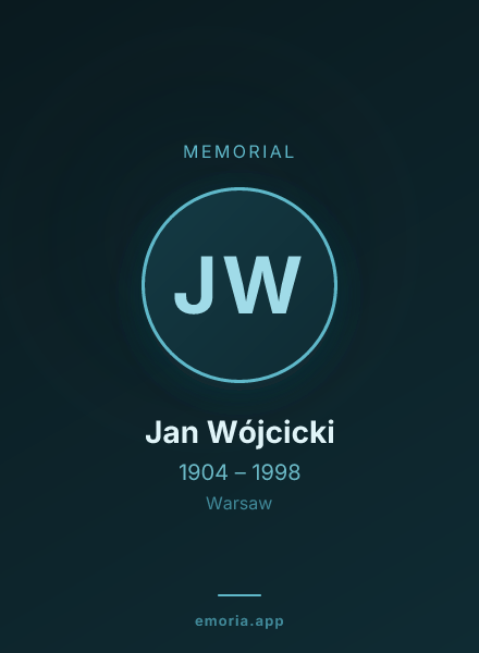 Memorial portrait of Jan Wójcicki