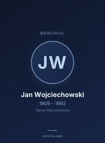 Memorial portrait of Jan Wojciechowski
