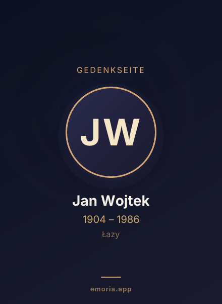 Gedenkportrait von Jan Wojtek