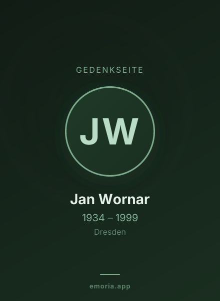 Gedenkportrait von Jan Wornar