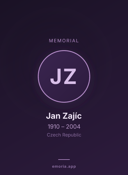 Memorial portrait of Jan Zajíc