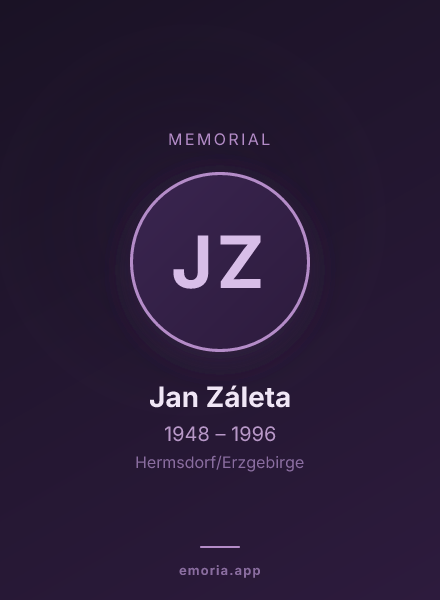 Memorial portrait of Jan Záleta