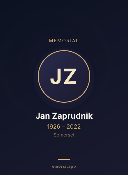 Memorial portrait of Jan Zaprudnik