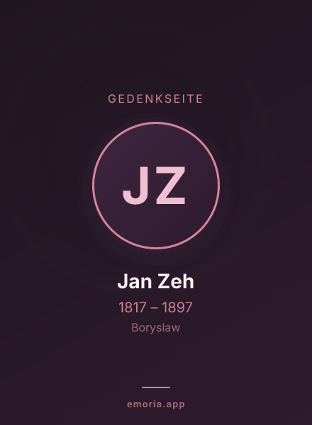 Gedenkportrait von Jan Zeh