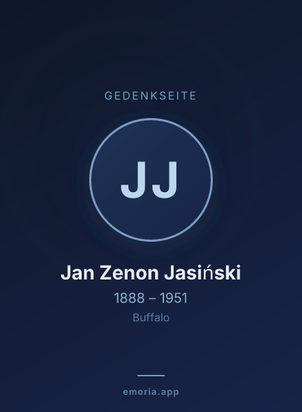 Gedenkportrait von Jan Zenon Jasiński