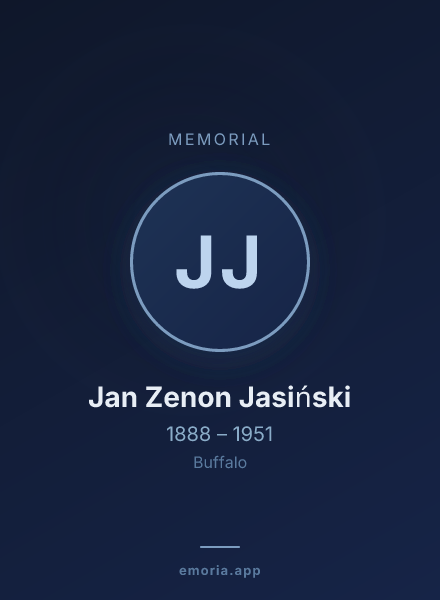 Memorial portrait of Jan Zenon Jasiński