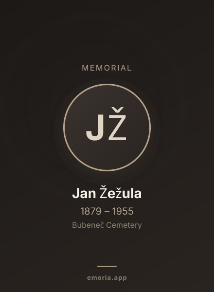 Memorial portrait of Jan Žežula