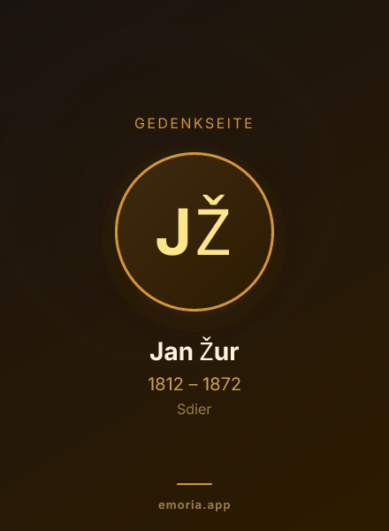 Gedenkportrait von Jan Žur