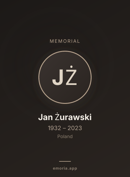 Memorial portrait of Jan Żurawski