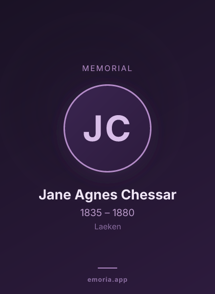 Memorial portrait of Jane Agnes Chessar