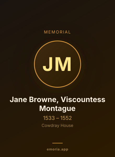 Memorial portrait of Jane Browne, Viscountess Montague