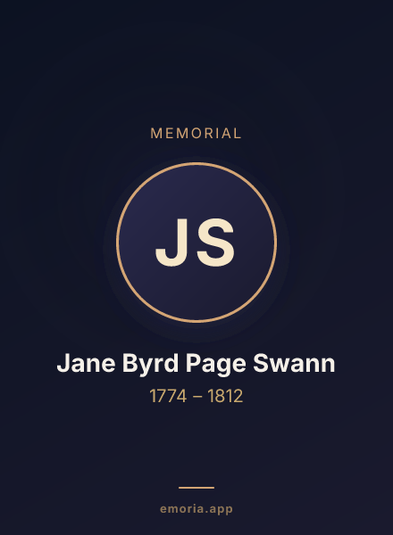 Memorial portrait of Jane Byrd Page Swann