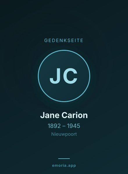 Gedenkportrait von Jane Carion
