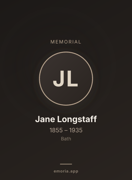 Memorial portrait of Jane Longstaff
