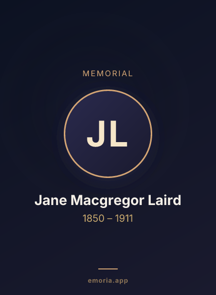 Memorial portrait of Jane Macgregor Laird
