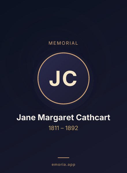 Memorial portrait of Jane Margaret Cathcart