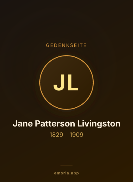 Gedenkportrait von Jane Patterson Livingston