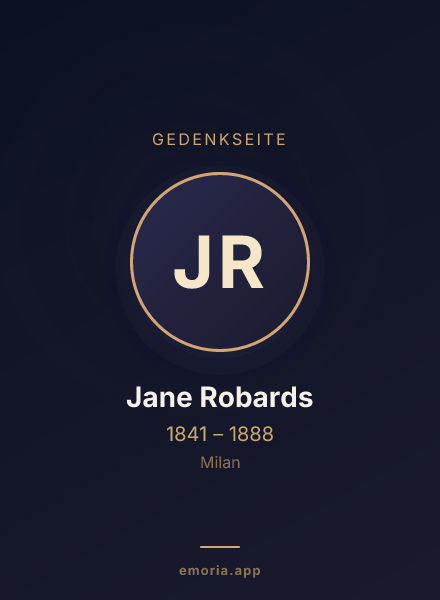 Gedenkportrait von Jane Robards