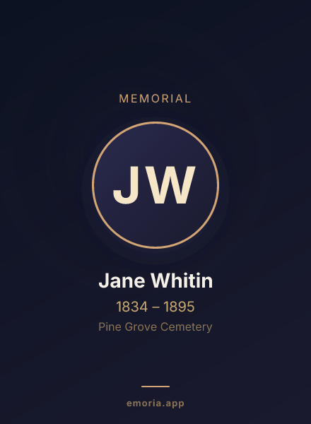 Memorial portrait of Jane Whitin