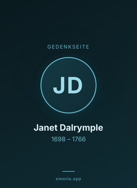 Gedenkportrait von Janet Dalrymple