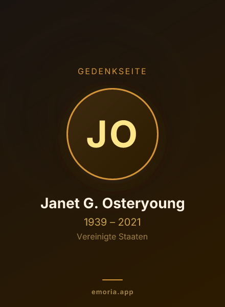 Gedenkportrait von Janet G. Osteryoung