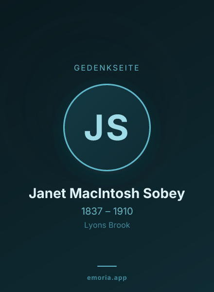 Gedenkportrait von Janet MacIntosh Sobey