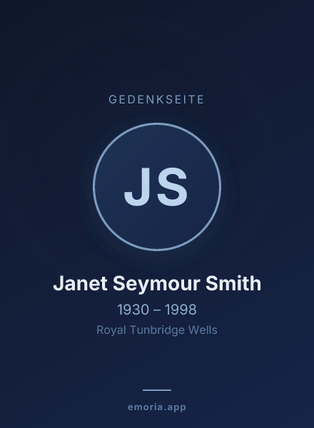 Gedenkportrait von Janet Seymour Smith