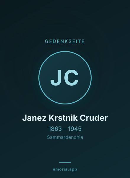 Gedenkportrait von Janez Krstnik Cruder