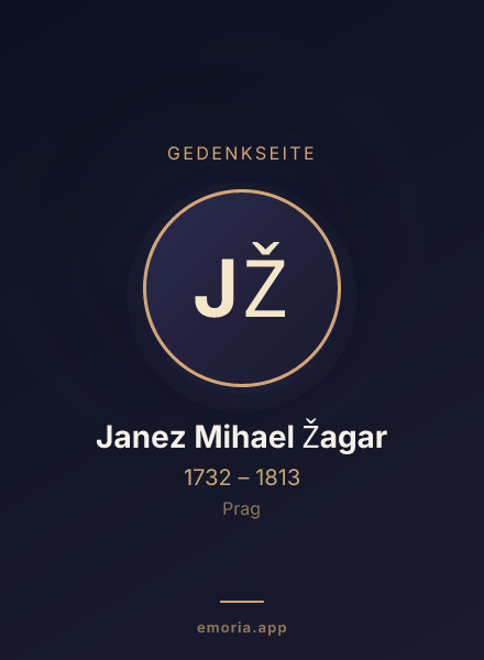 Gedenkportrait von Janez Mihael Žagar