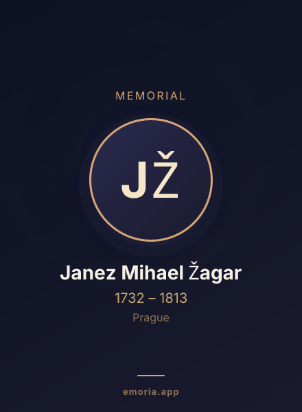 Memorial portrait of Janez Mihael Žagar