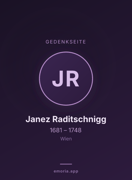 Gedenkportrait von Janez Raditschnigg