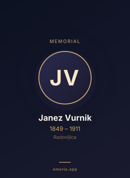 Memorial portrait of Janez Vurnik