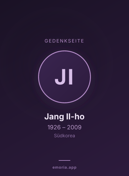 Gedenkportrait von Jang Il-ho