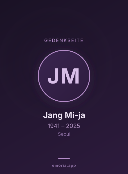 Gedenkportrait von Jang Mi-ja